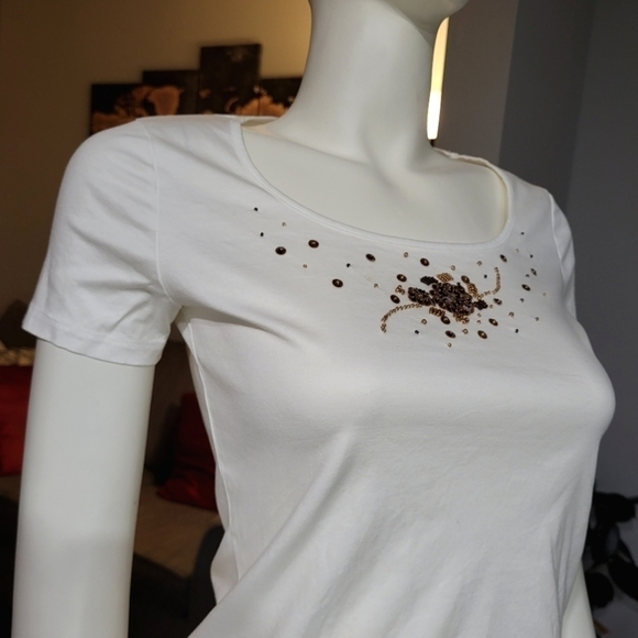 ANNE KLEIN New York - Cristal Floral T-shirts - Picture 7 of 9